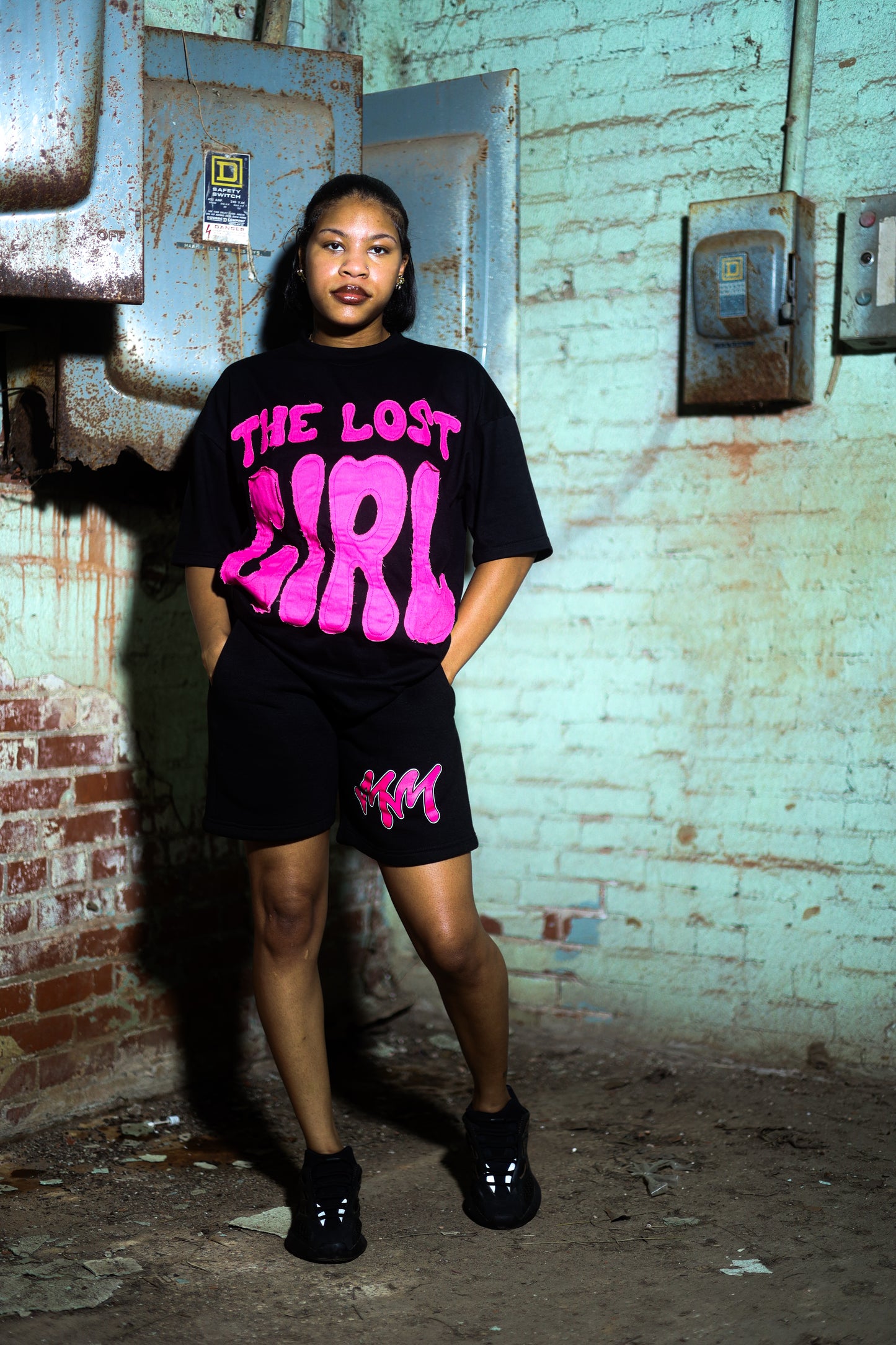 Black Oversized The Lost Girl Tee